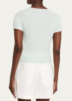 VinceShort-Sleeve Double-Layer Tee