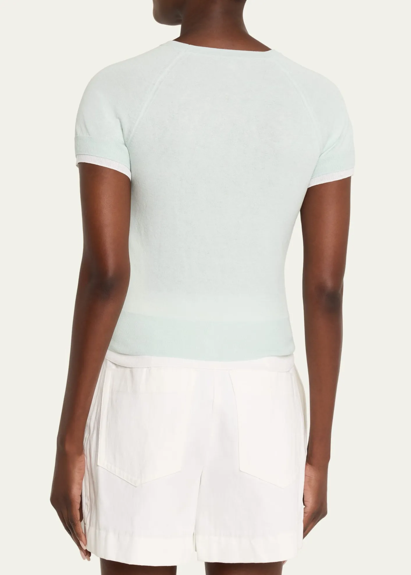 VinceShort-Sleeve Double-Layer Tee