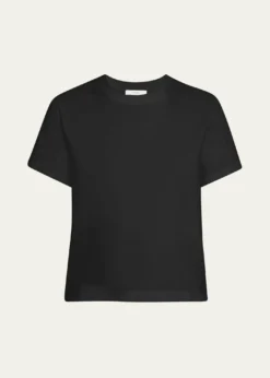 VinceShort-Sleeve Pima Cotton Crewneck T-Shirt