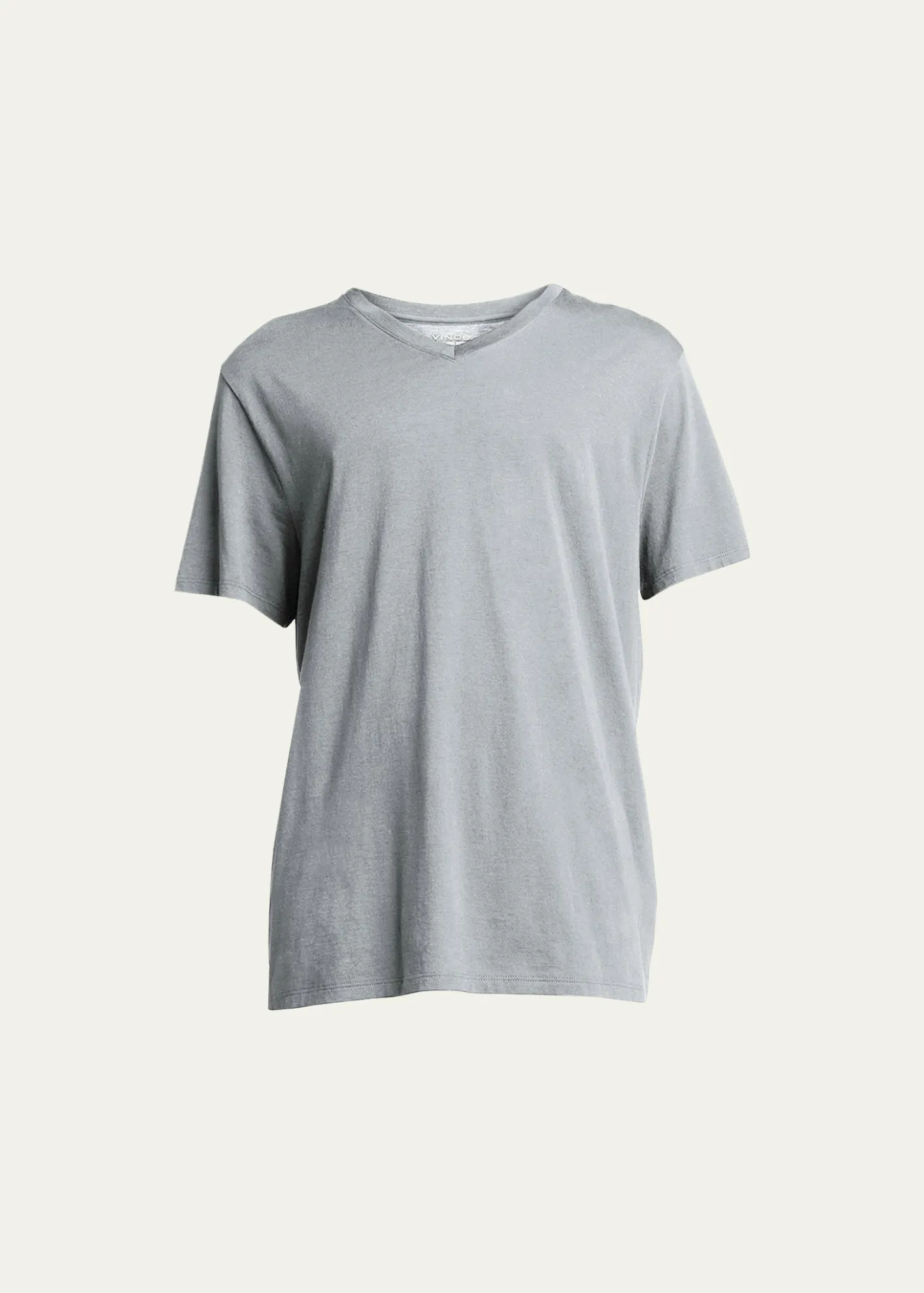 VinceShort-Sleeve V-Neck Jersey T-Shirt, Gray