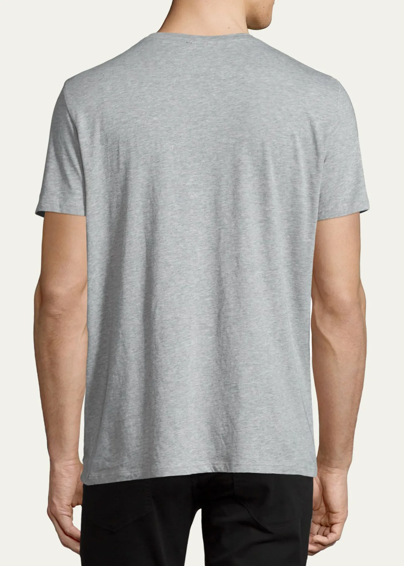 VinceShort-Sleeve V-Neck Jersey T-Shirt, Gray