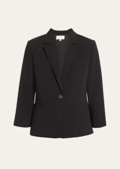 VinceShrunken Bracelet-Sleeve Blazer