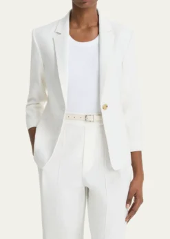 VinceShrunken Linen Blazer