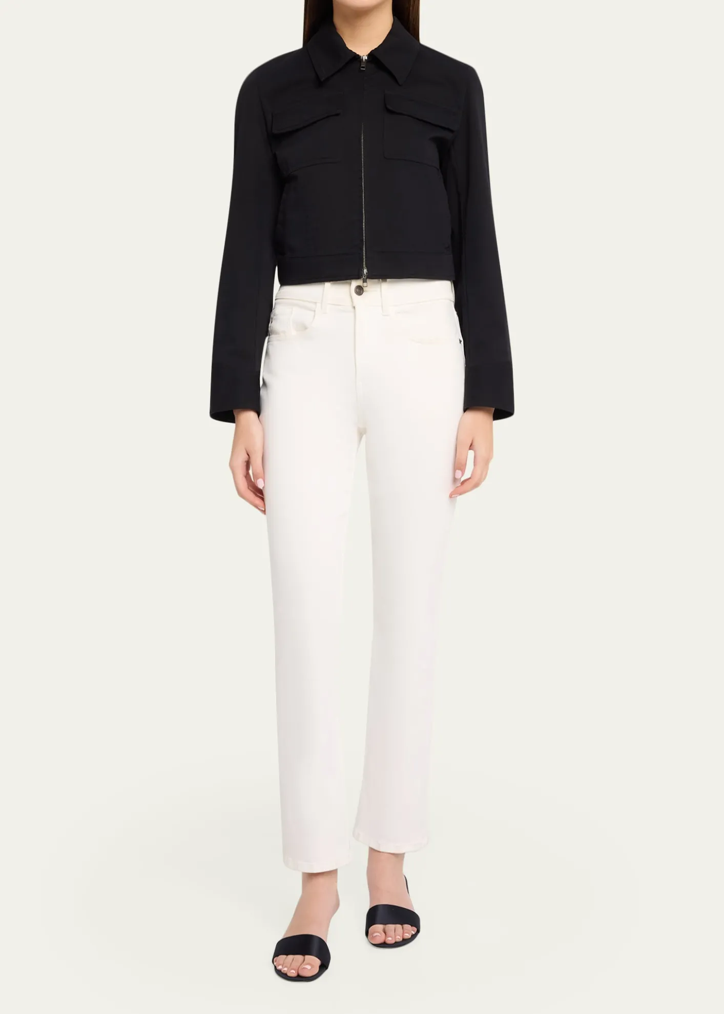 VinceShrunken Stretch Cotton Jacket