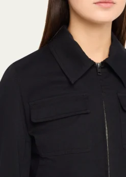 VinceShrunken Stretch Cotton Jacket