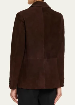 VinceSingle-Breasted Suede Blazer