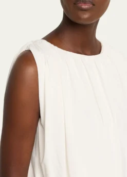 VinceSleeveless Bubble Top