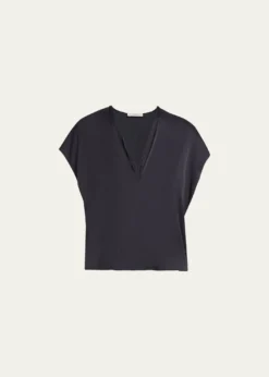 VinceSleeveless Draped Top