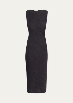 VinceSleeveless Gathered-Waist Dress