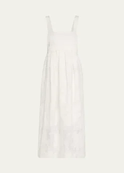 VinceSleeveless Mixed-Media Dress