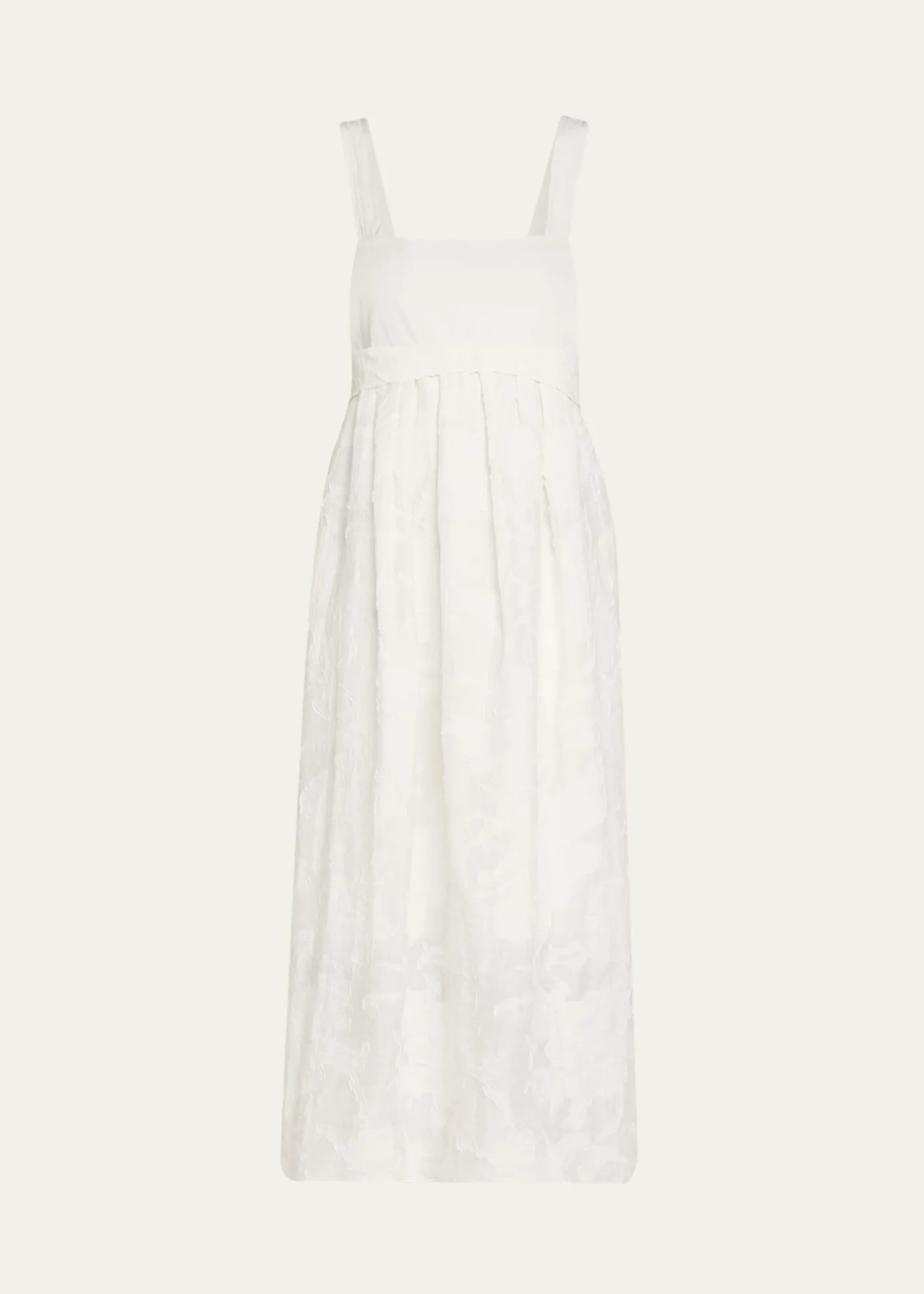 VinceSleeveless Mixed-Media Dress