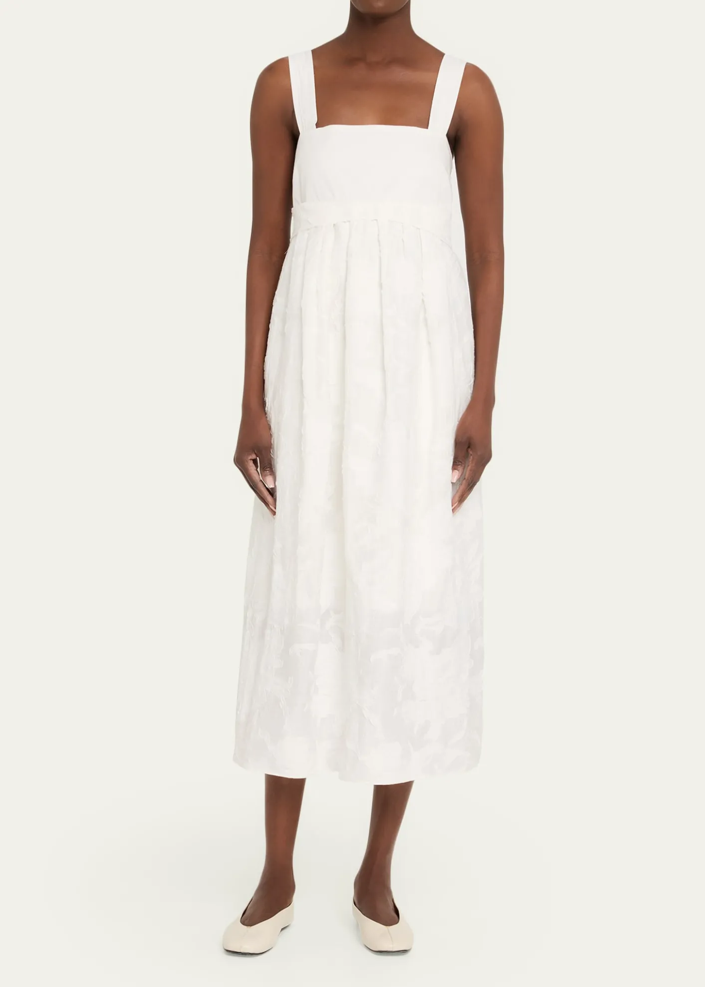 VinceSleeveless Mixed-Media Dress