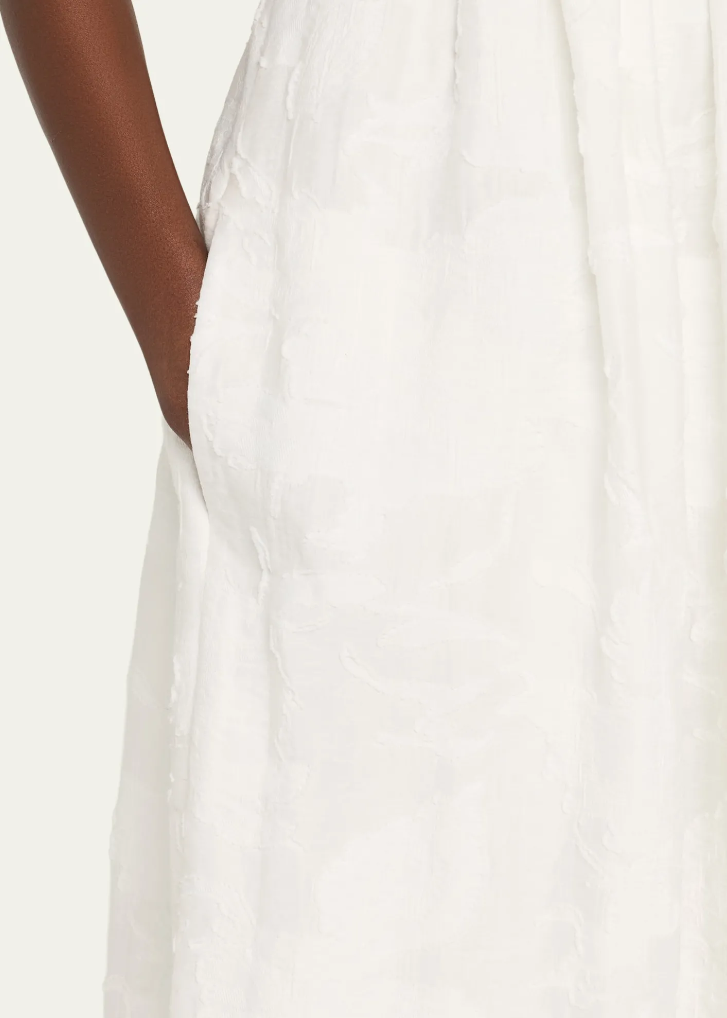 VinceSleeveless Mixed-Media Dress
