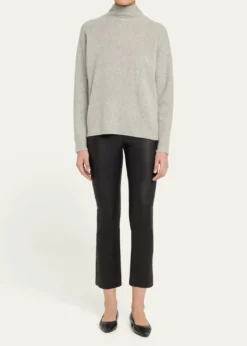 VinceSlim Cropped Leather Pants