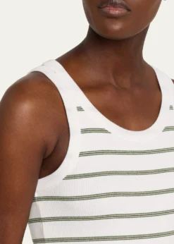 VinceStripe Scoop-Neck Tank Top
