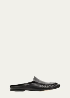VinceTevin Leather Loafer Mules
