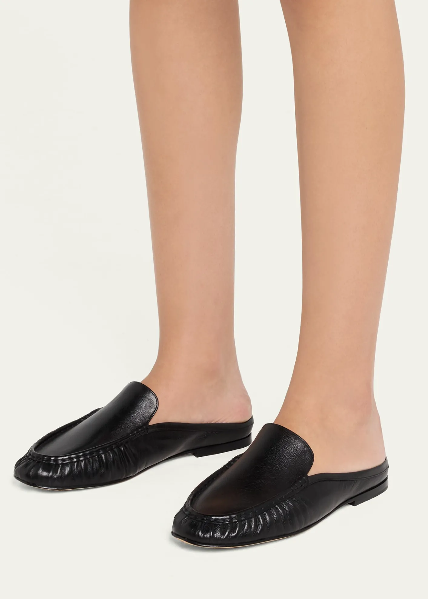 VinceTevin Leather Loafer Mules