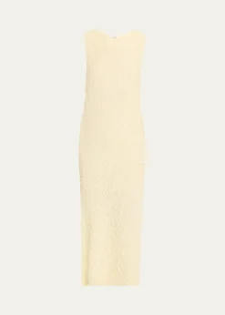 VinceTextured Sleeveless Midi Dress