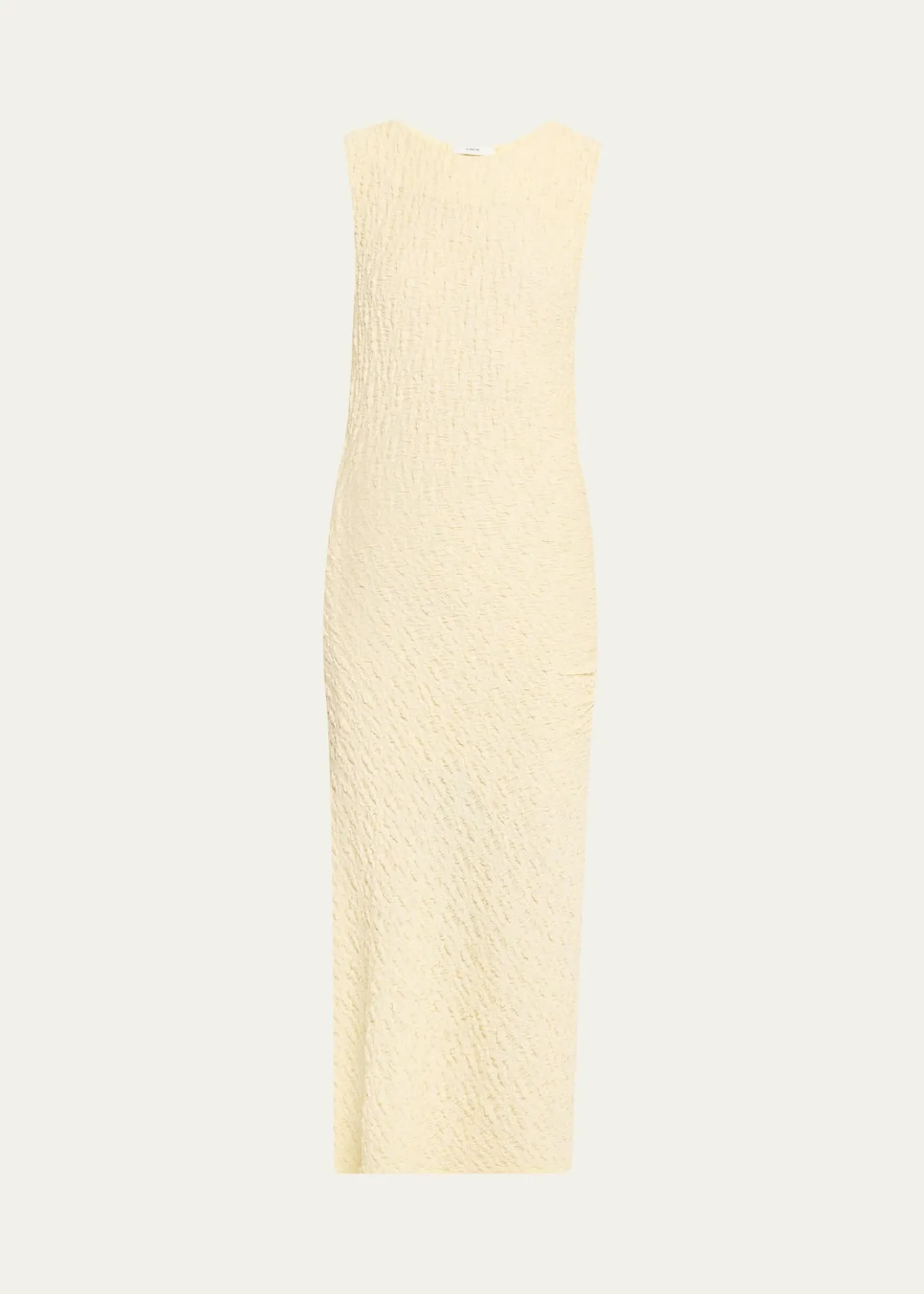 VinceTextured Sleeveless Midi Dress