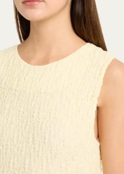 VinceTextured Sleeveless Midi Dress