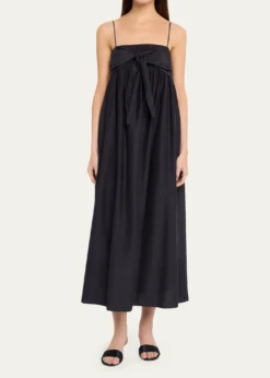 VinceTie-Front Cotton Maxi Dress