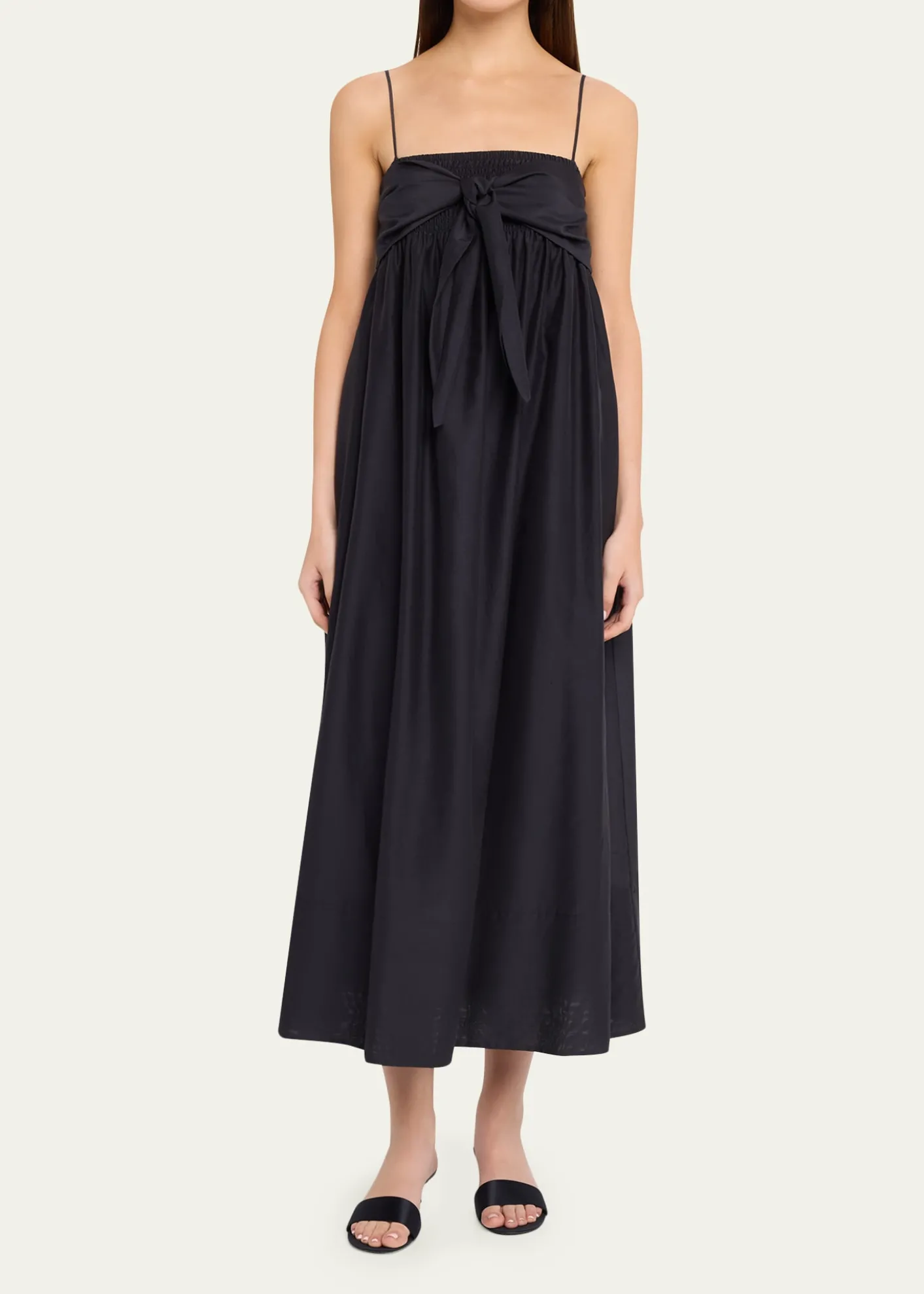 VinceTie-Front Cotton Maxi Dress