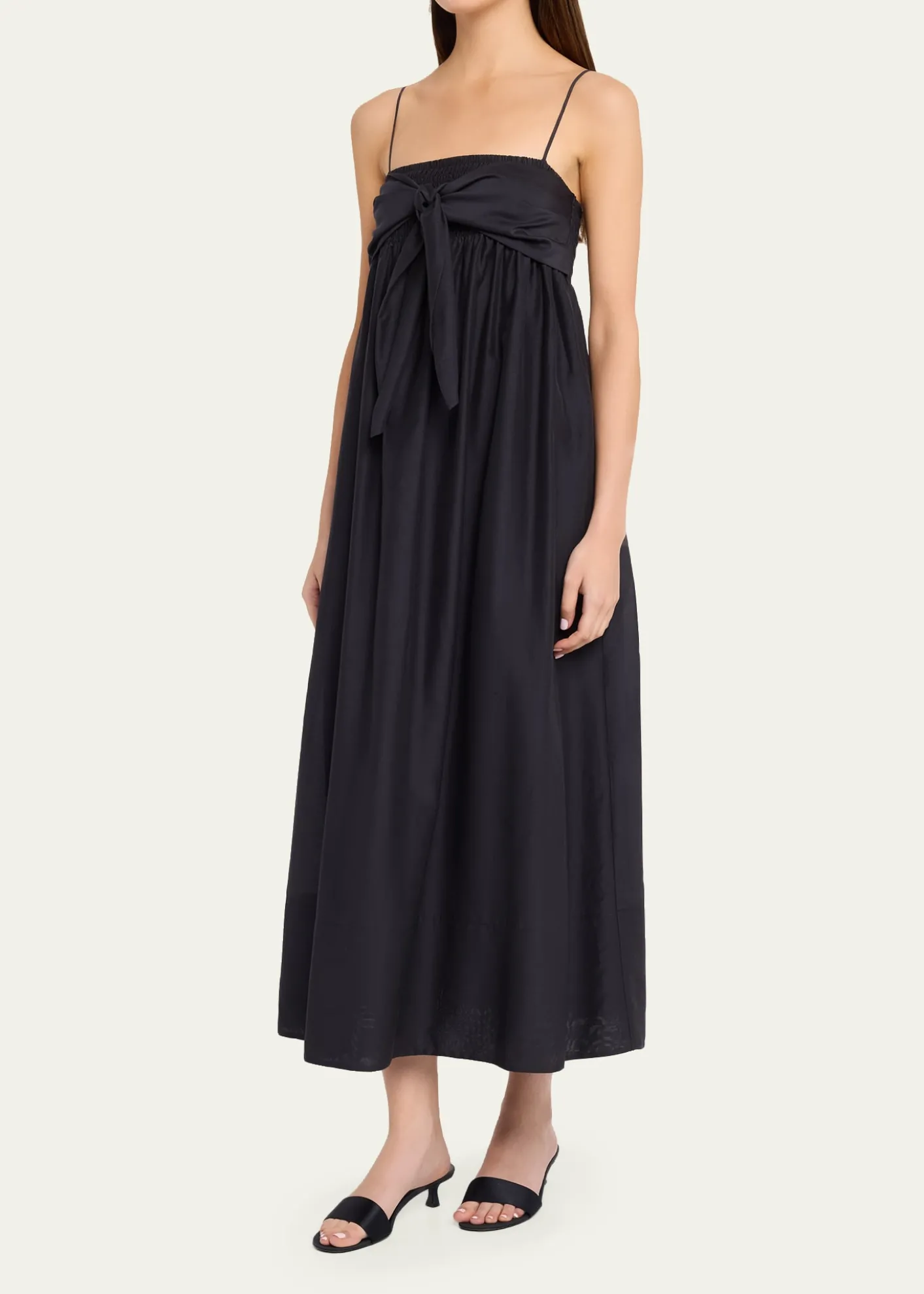 VinceTie-Front Cotton Maxi Dress