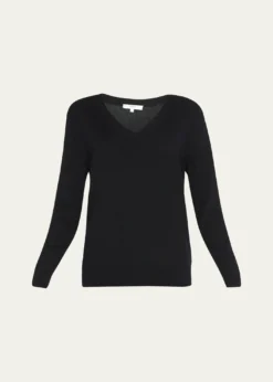 VinceWeekend V-Neck Cashmere Pullover Sweater