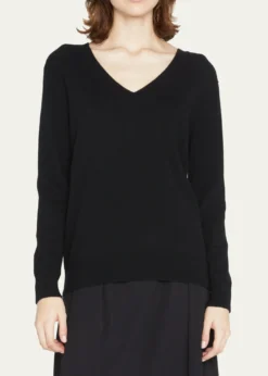VinceWeekend V-Neck Cashmere Pullover Sweater