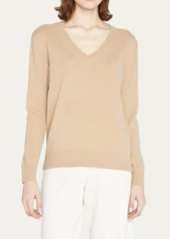 VinceWeekend V-Neck Cashmere Pullover Sweater