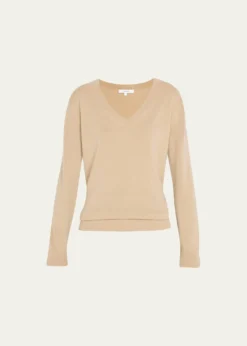 VinceWeekend V-Neck Cashmere Pullover Sweater