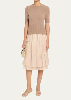 VinceWool & Cashmere Short-Sleeve Sweater