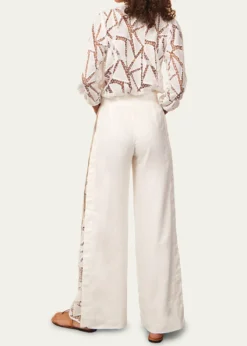 VixSolid Bree Geometric Embroidered Pants