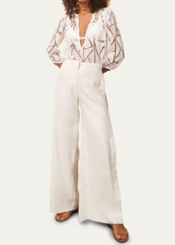 VixSolid Bree Geometric Embroidered Pants