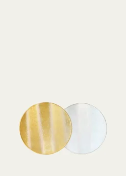 Von Gern HomeTextured Faux Leather Round Placemat, 15"