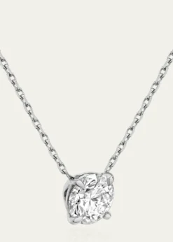 VRAIBrilliant-Cut Round Solitaire Lab Grown Diamond Necklace, 1.0tcw