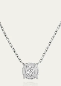 VRAIBrilliant-Cut Round Solitaire Lab Grown Diamond Necklace, 1.0tcw