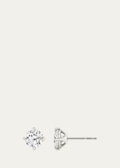 VRAIBrilliant Round Solitaire Lab Created/VRAI Created Diamond Stud Earrings