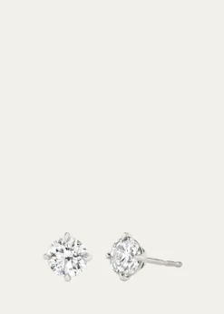 VRAIBrilliant Round Solitaire Lab Created/VRAI Created Diamond Stud Earrings