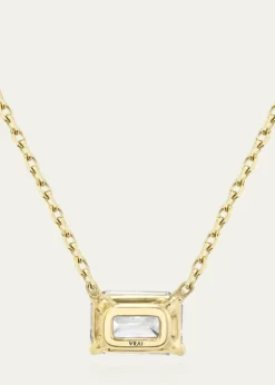 VRAIEmerald-Cut Solitaire Lab Grown Diamond Necklace, 1.0tcw