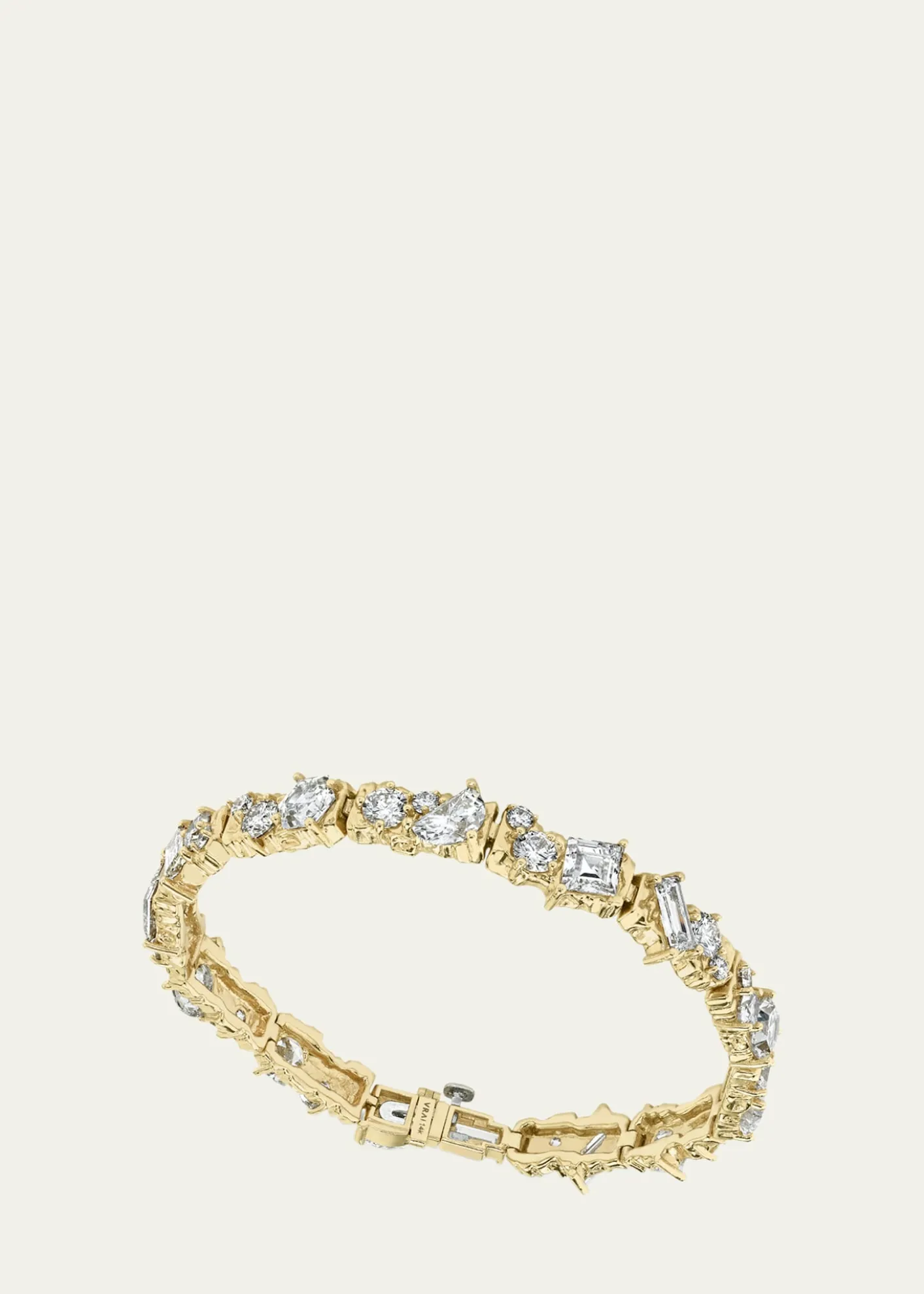 VRAI14K Gold Unity Lab Grown Diamond Bracelet, 12.30tcw