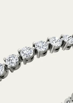 VRAI14K White Gold Round Lab Grown Diamond Tennis Bracelet, 8.50tcw