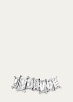 VRAI14K Gold Baguette Lab Grown Diamond Ear Climber, Single