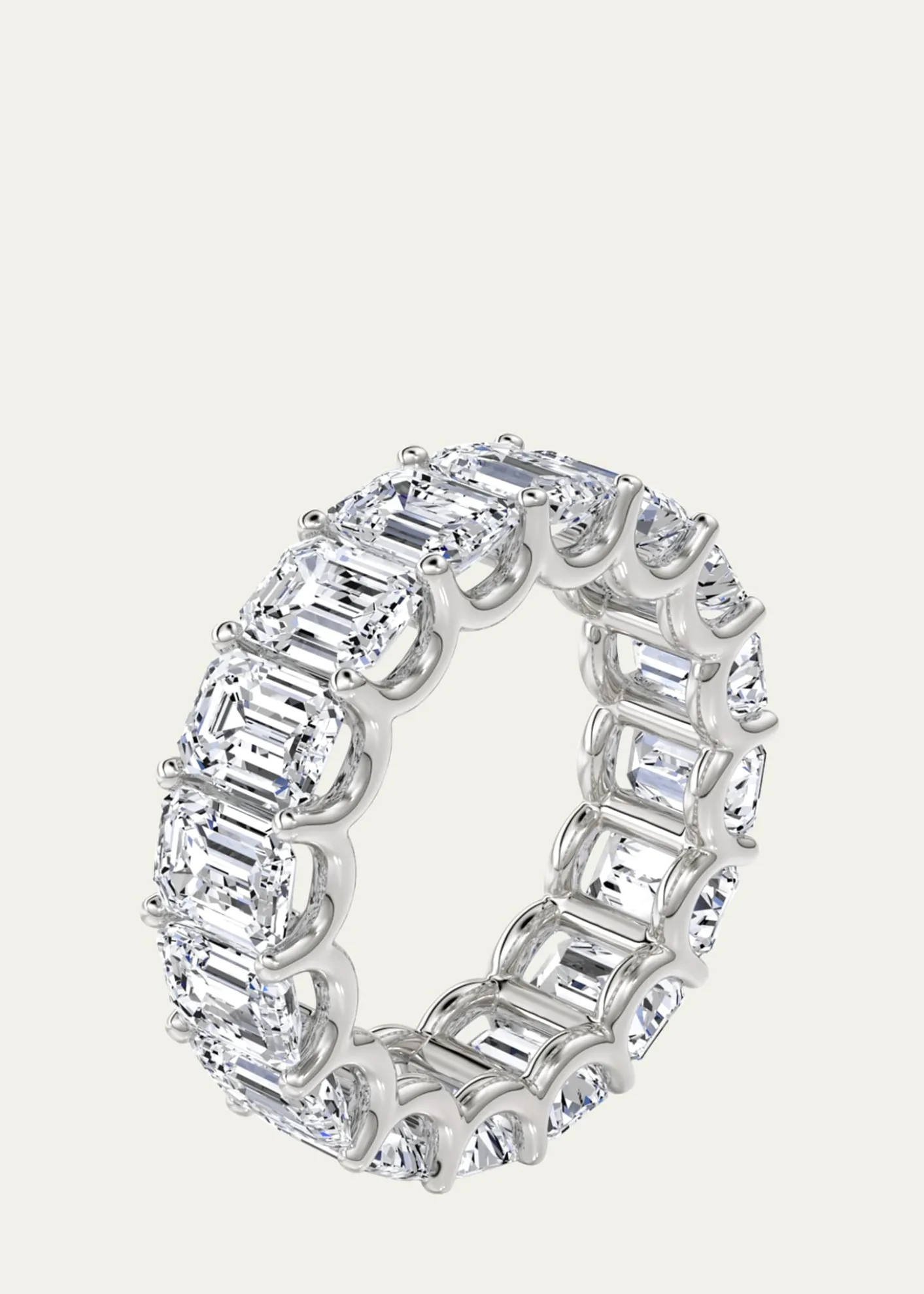 VRAILab Grown Diamond Platinum Eternity Band, 5.00tcw