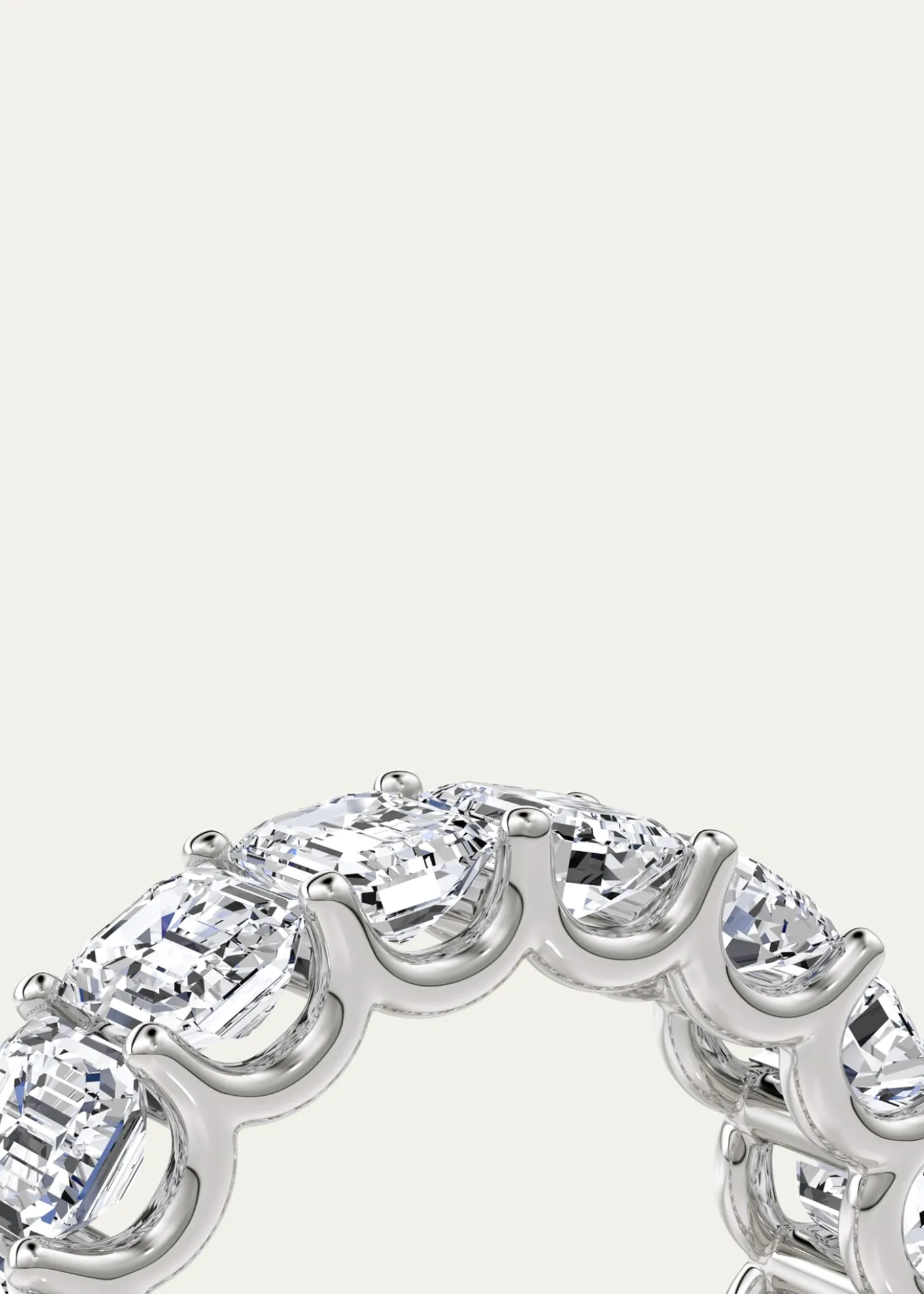 VRAILab Grown Diamond Platinum Eternity Band, 5.00tcw