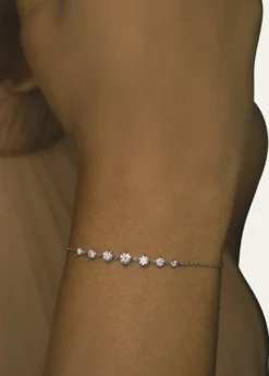 VRAILinked 14K White Gold Lab Grown Diamond Tennis Bracelet, 0.85tcw