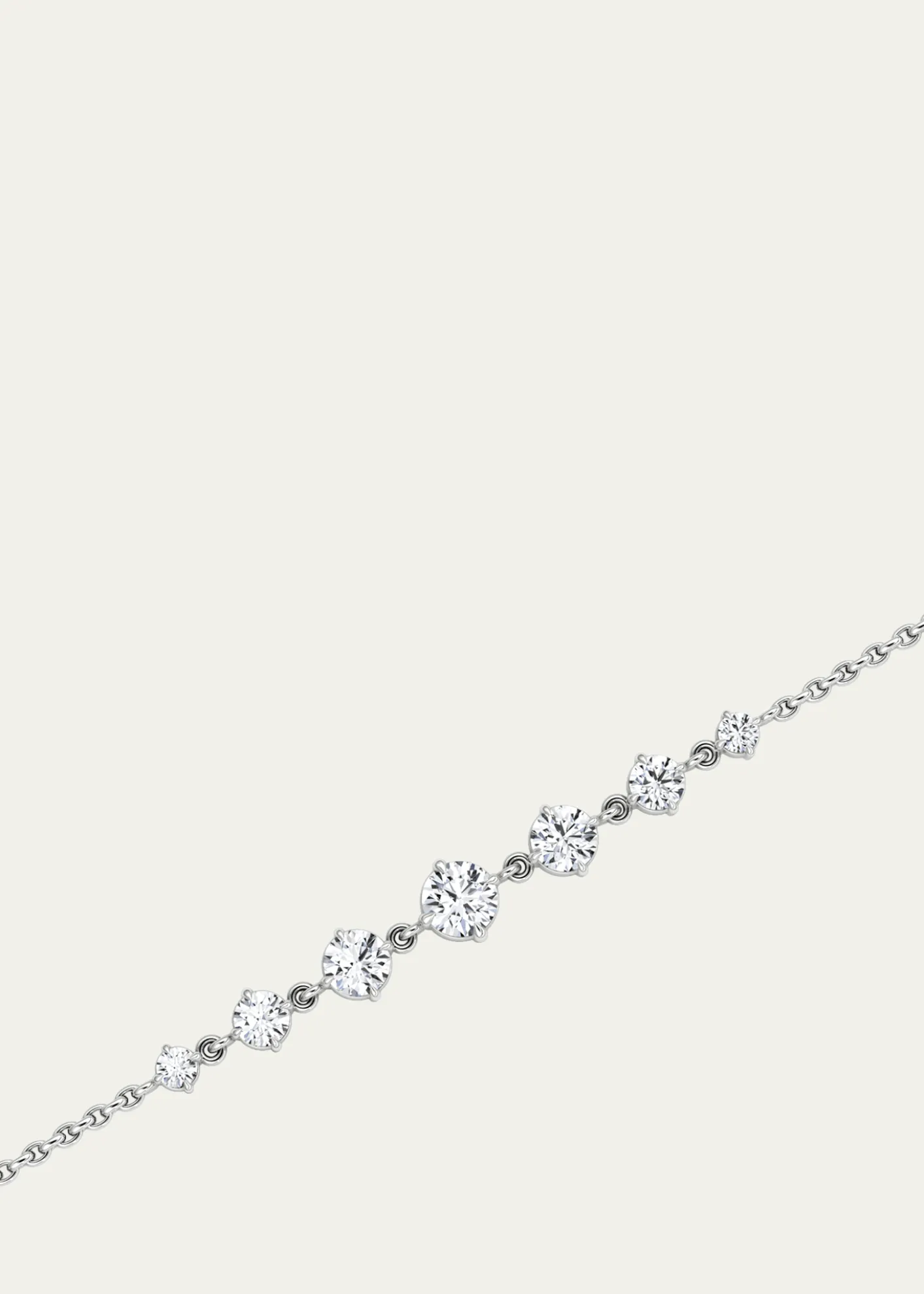 VRAILinked 14K White Gold Lab Grown Diamond Tennis Bracelet, 0.85tcw