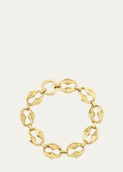 Vram18K Yellow Gold Chrona Mini Link Bracelet