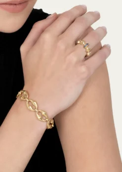 Vram18K Yellow Gold Chrona Mini Link Bracelet