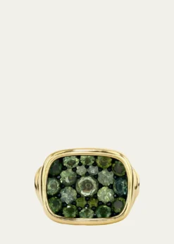 Vram18K Green Sapphire Ring